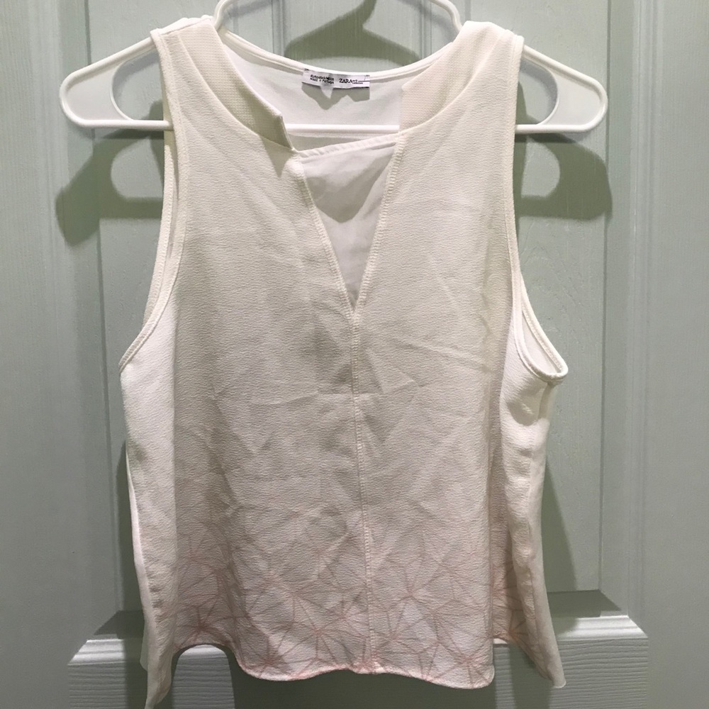 Zara sheer tank